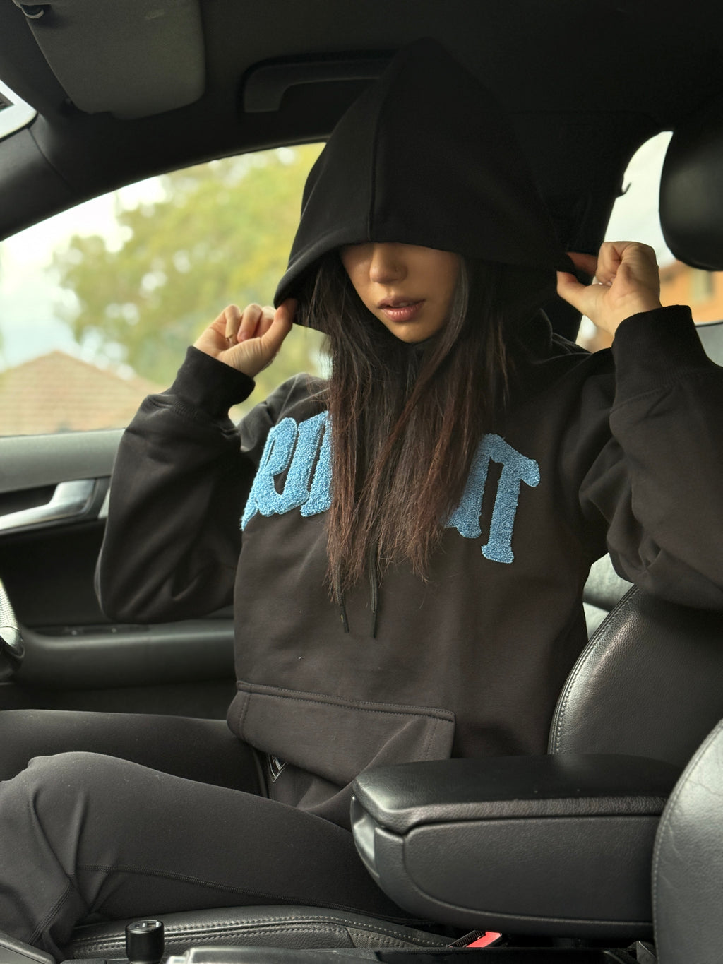 NO LIMITS HOODIE — BLUE/BLACK