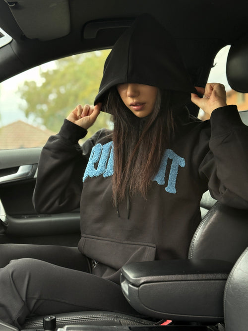 NO LIMITS HOODIE — BLUE/BLACK